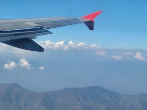 機内からヒマラヤ